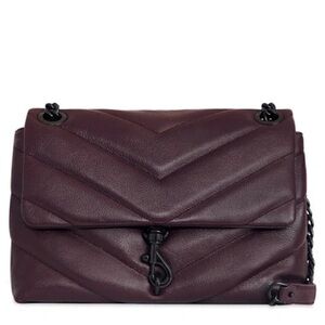 Rebecca Minkoff Maxi Edie Quilted Leather Shoulder Bag In Concord